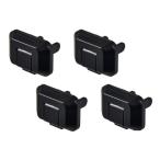 ELPA エルパ ロック式コンセントキャップ4P黒 AN-L204 BK(2683340)