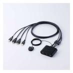 ELECOM �G���R�� �P�[�u����̌^�p�\�R���ؑ֊� HDMI R /�t��HD60Hz/2��ؑ� KVM-KHUSN2(2686010)