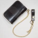 BD-CH-R-DBxNT-ブライドルレザー仕様CHロープ付き-BDCHR-黒羽（CROW：クロウ)ミディアムウォレット