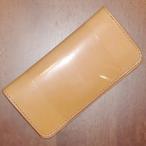 CB185-ナチュラル-CB185ロングウォレット-黒羽（CROW：クロウ)ロングウォレット(長財布)