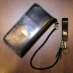 CB185-R-ブラック-CB185ロープ付き-CB185R-黒羽（CROW：クロウ)ロングウォレット