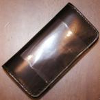 CBM185-ダークブラウン-CBM185マチ付きロングウォレット-黒羽（CROW：クロウ)ロングウォレット(長財布)