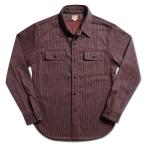 ショッピングデラックス HV-01 RD ヒッコリーシャツ HV01 DELUXEWARE デラックスウエアヒッコリーヘビーネルシャツ