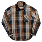 HV-53 ORxNV ORANGE CHECK HV53 DELUXEWARE デラックスウエアシャツ シャツ長袖 ネルシャツ