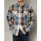 ショッピングking  HV-57 50s BLUE KING HV57 DELUXEWARE デラックスウエアシャツ シャツ長袖 ネルシャツ