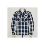 ショッピングウエスタン F-SCW-001L-ブルーブラックホワイト-ブロックチェックウエスタンシャツ001長袖-FSCW001L-FLATHEAD-フラットヘッドウエスタンシャツ