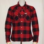ショッピングウエスタン F-SNW-101L-ブラックレッド-ブロックチェックウエスタンネルシャツ101L-FSNW101L-FLATHEAD-フラットヘッドシャツ-BLOCK CHECK WESTERN NEL SHIRT-格子柄