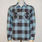 ショッピングネルシャツ HN-52W-サックス-ヘビーネルシャツ52-HN52W-FLATHEAD-フラットヘッドシャツ