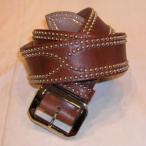 ショッピングワケアリ SD-B50-02(ワケアリ品)-BR-36サイズ-1-スタッズベルト50-02のワケアリ品-SDB5002(ワケアリ品)-BUFFSNINE(バフズナイン)