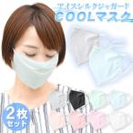 マスク 冷感 ひんやり 2枚セット 接触冷感 冷感マスク アイスシルクジャガード生地 夏用マスク 洗える ウォッシャブル 送料無料