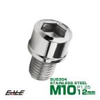 SUS304 キャップボルト M10×12mm P1.25 六角穴付きボルト スリムヘッド シルバー ステンレス製 TB0225