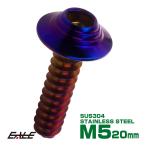  таппинг винт M5×20mm ракушка head шестиугольник дыра фланец имеется винт SUS304 нержавеющая сталь жарение titanium цвет TC0149