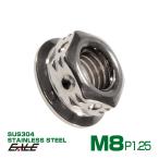  подножка боковой отверстие гайка M8 P1.25 фланец есть шестигранная гайка SUS304 серебряный TF0089