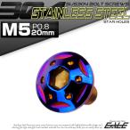 SUS304 フランジ付 ボタンボルト M5×20mm P0.8 六角穴  焼きチタン スターホールヘッド ステンレス製 TR0244