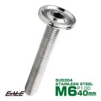  кнопка болт M6×40mm P1.00 тонкий дизайн head Flat SUS304 шестиугольник дыра custom болт коврик серебряный TR1166