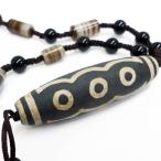 Yahoo! Yahoo!ショッピング(ヤフー ショッピング)限定1個 チベット天珠ネックレス （N11-4） 五眼天珠 パワーストーン 五仏の守護・財運 キーホルダーおまけ付き メール便