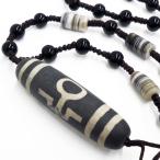 Yahoo! Yahoo!ショッピング(ヤフー ショッピング)訳あり限定（1） チベット天珠ネックレス （N11-3） 大人天珠 パワーストーン 弱気克服 キーホルダーおまけ付き メール便