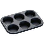  Tiger Crown маффин type чёрный 190×273×30mm Black маффин хлеб 6P steel силикон полимер покраска жаростойкий 250 раз 5068