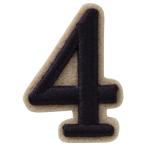  рубец da3D утюг нашивка цифра 4 P50I5788