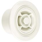 新協和 丸型ガラリ レジスター クーラーキャップ兼用 網付 SRM-75NC シルバーホワイト