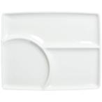 深山 仕切り皿 モダンな和のシリーズ 3つ仕切り 山水 白磁 日本製