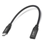 Mauknci USB 3.1 Type C удлинение кабель Gen2 10Gbps 5A внезапный скорость зарядка 0.3m USB C мужской to USB C женский 