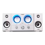 FUZE 2.1ch アンプ内蔵 Bluetooth スピーカー DAS219BT ホワイト Bluetooth AUX ダブルウーファー 重低音 ホ