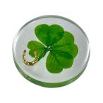  подлинный товар 4 лист. clover {Good Luck Pocket Token} прошлое в то время как. .. предмет карман . вставка ... ..Real four leaf c