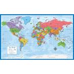  ламинирование осуществлен карта мира - 18 дюймовый x 29 дюймовый - America. мир. wall chart карта 