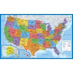  ламинирование обработка America карта - 45.7 cm x 73.7 cm - America .. страна. wall chart карта - американский производства - обновлен ( ламинирование 