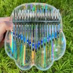 kimi カリンバ17キー 親指ピアノKalimba 透明的なアクリル 高性能保護ケース付き(猫爪) kalimba