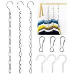  stainless steel hanger chain door .. ornament closet hanging lowering storage clothes adjustment for space-saving hanger simple . handling easy (3 type )