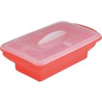  силикон отпариватель 25.5×14.5×8.5cm 1.2L прямоугольник красный PC-SS05