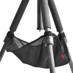 KANI 三脚アクセサリ ストーンバッグ メッシュ 大型・中型三脚用 脚ロック箇所吊下方式 ベルクロ固定式 黒色 ポリエステル製 810649