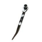 【ラチェットレンチ】蕨上田 両口 シノ付き 17×21mm 短曲 総磨き カラビナ装着可能