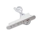 YCthriving встроен розетка мебель сборный для 2..USB источник питания есть деревообработка круглый ( белый )