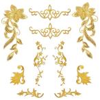 10 листов нашивка утюг цветок вышивка выше like девочка ребенок симпатичный Gold 