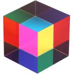  Cube p ритм CMY Cube цвет Cube акрил акрил куб body половина прозрачный гладкий оборудование орнамент для сердце ..50mm 40mm (40mm)