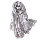  палантин шаль большой размер шарф мягкий тонкий вечеринка ... перо ткань одноцветный всесезонный подарок UV меры (02 серебряный )