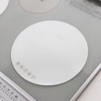 [ゼロキーパー] IHマット IH マット ソフト 滑り止め シリコン ガラス 焼け焦げ防止 ガラス繊維 半透明 白 [21cm] (ホワイト（半透明