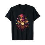 モンキーマジシャンハット 魔法使いキャップ マジックモンキー好き Tシャツ