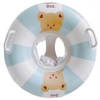 ベビー浮き輪 足入れ 子供浮き輪 ベビーフロート フロート座付き足入れ型 取っ手付 浮き具 プール お風呂 スイミング 水遊び 浮き輪 赤ちゃん クマ