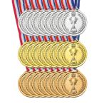 PATIKIL 3.8 cm Mini золотой серебряный медь . медаль 24 шт пластик победа медаль 2 ранг 3 ранг. . медаль шея лента имеется игра спорт собрание pa-