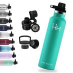 HAPPDA нержавеющая сталь бутылка фляжка 1 литров термос бутылка 2 видов крышка имеется вакуум изоляция прямой .. девочка широкий . термос тонкий газированная вода ребенок утечка предотвращение 