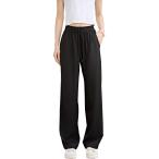 [Running sheep] широкий брюки женский джерси внизу фитнес длинные брюки свободно тренировка бег активный хлеб 