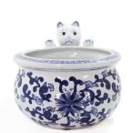  кошка есть круглый аквариум .. смешанные товары керамика крышка плантатора растение в горшке покрытие водоросли горшок садоводство * почтовая доставка соответствует не возможно 