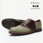 ショッピングREGAL REGAL GLAD HAND リーガル グラッドハンド メンズ レザー サドルシューズ グレー×ブラウン 紳士靴