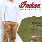 インディアンモーターサイクル Indian Motorcycle Tシャツ 長袖 プリント Feathers shop im65213