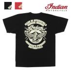 インディアンモーターサイクル Indian Motorcycle 半袖 プリント Ｔシャツ FLYING WHEEL IM78970