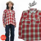 シュガーケーン SUGAR CANE レッド プレイドチェック 長袖 プルオーバー ワークシャツ Mister Freedom ミスターフリーダム MFSC SC28733